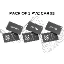 Pack of 3 PVC Same Profiles Cards